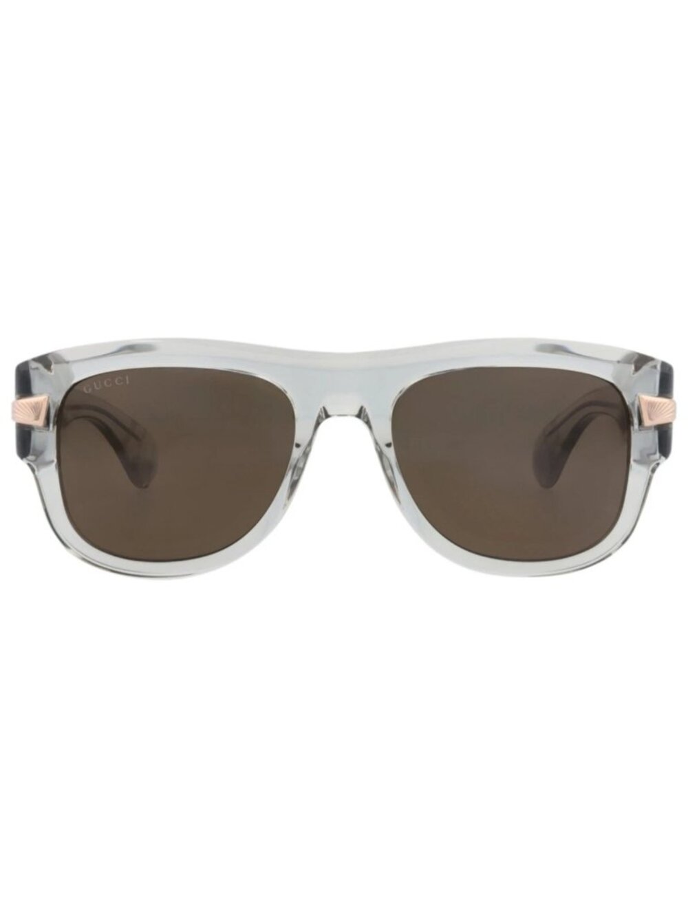 New Gucci Women's Sunglasses Square Rectangle Recycled Acetate Frame Mens Grey - Picture 2 of 4